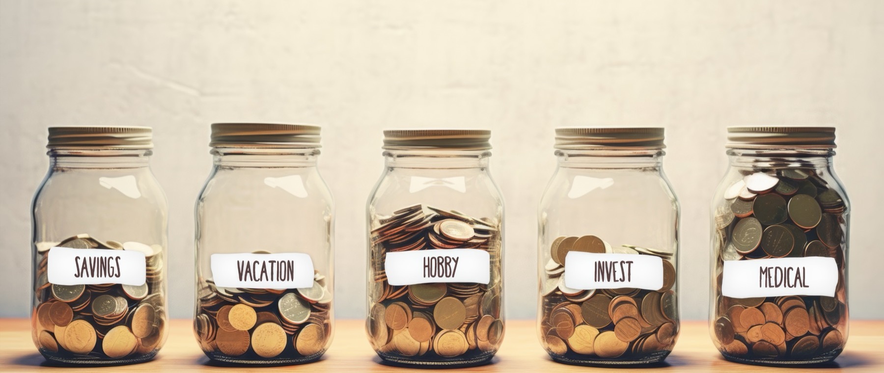 Budget planning jars